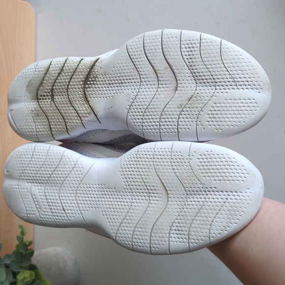 Nike flex runner stroke running light grey off white sneakers - Picture 10 of 14